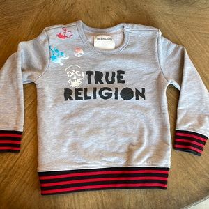 2T true religion sweatshirt